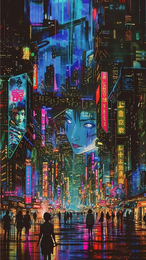 Futuristic City Cyberpunk, Cyberpunk Fantasy Art, Night City Wallpaper, Cyberpunk Landscape, Cyberpunk Background, Hood Aesthetic, Cyberpunk Wallpaper, City By Night, Neon Cyberpunk