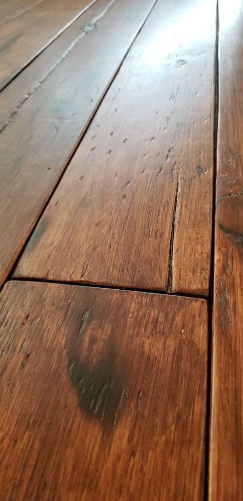 Burnt Plywood Floor, Stained Plywood Floors, Plywood Flooring Diy, Plywood Plank Flooring, End Grain Flooring, Stained Plywood, Plywood Floors, Diy Wood Floors, Rustic Wood Floors