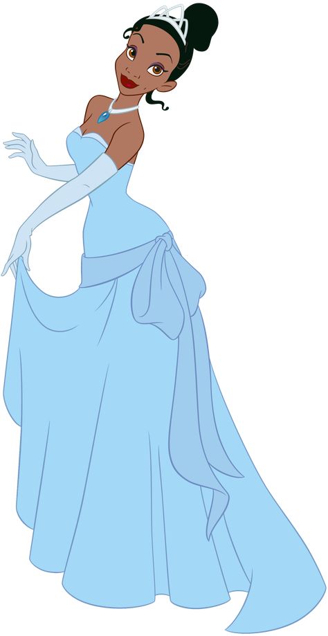 Princess Tiana Blue Dress, Tiana Blue Dress, Tiana Aesthetic, Tiana Disney, Princesa Tiana, Disney Princess Coloring Pages, Prom Dress Inspo, Princess Coloring Pages, Princess And The Frog