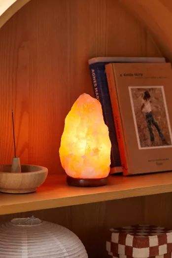 Dormcore | UO Dorm Room Collections | Urban Outfitters Urban Outfitters Dorm, Salt Lamp Decor, Urban Outfitters Room, Pink Himalayan Salt Lamp, Salt Rock Lamp, Himalayan Rock Salt, Salt Lamps, Himalayan Salt Lamp, Salt Lamp