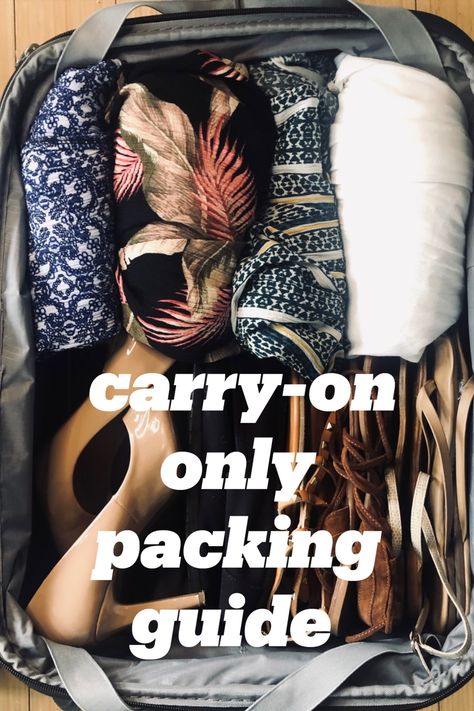 Complete carry-on only packing list and tutorial Pack Carry On For 2 Weeks, 3 Weeks In A Carry On, Packing Carry On Only, Carry On Only Packing List, Italy Packing List Summer, Carry On Only Packing, Europe Packing List Summer, Carryon Packing List, London Packing List