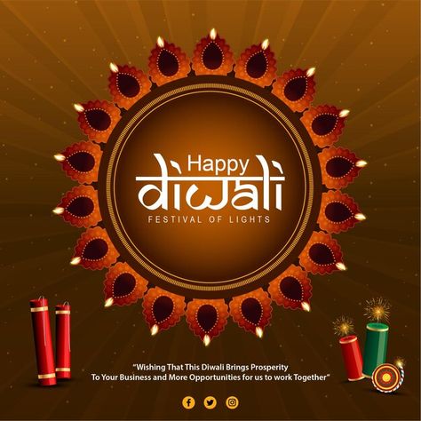 Happy Diwali Poster, Diwali Poster, Diwali Festival Of Lights, Diwali Wishes, Social Media Feed, Diwali Festival, Peace And Harmony, Festival Posters, Festival Lights