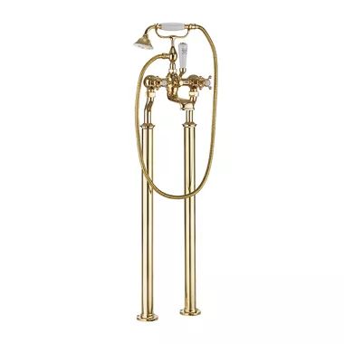 Freestanding Bath Taps | Floor Standing Bath Taps | Drench Crosswater Belgravia, Bath Spout, Freestanding Bath Taps, Chrome Taps, Cloakroom Basin, Fixed Shower Head, Shower Fittings, Bath Shower Mixer Taps, Bath Shower Mixer