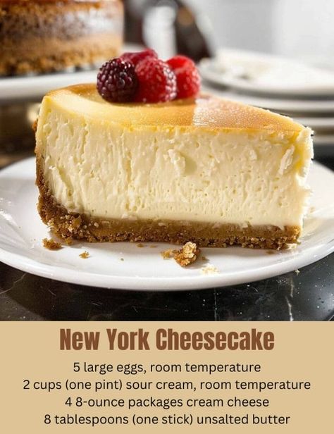 New York Cheesecake New York Style Cheesecake Recipe Springform Pan, New York Cheesecake Recipes, Ny Cheesecake Recipe, Low Calorie Cheesecake, Slow Cooker Pork Chops Recipes, Spinach Puffs, Cream Cheese Spinach, Pork Chop Recipe, Ricotta Cheesecake