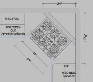 Corner Stove Kitchen | How to Plan the Layout | Trade Mark Design+Build Stove Kitchen Design, Corner Stove Kitchen, Corner Stove, Kitchen Organiser, Stove Kitchen, Kitchen Design Layout, Corner Sink, Kitchen Designs Layout, Kitchen Corner