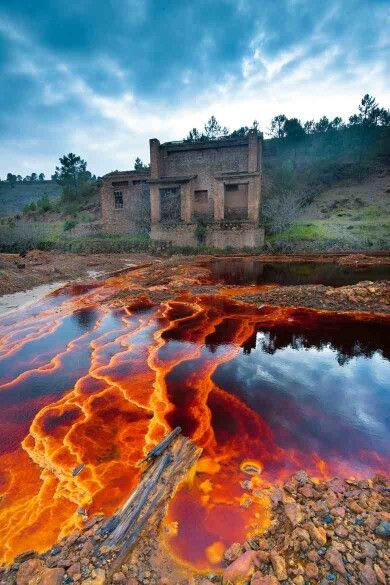 Rio Tinto Huelva Spain Red River, Spain And Portugal, Andalusia, Spain Travel, Places Around The World, Beautiful World, Wonders Of The World, South America, Places To See