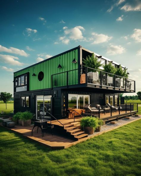 Container Villa, Container Project, Container Home Plans, Container Homes Cost, Shipping Container Office, Shipping Container Architecture, Shipping Container Cabin, Container Cabin, Shipping Container House Plans