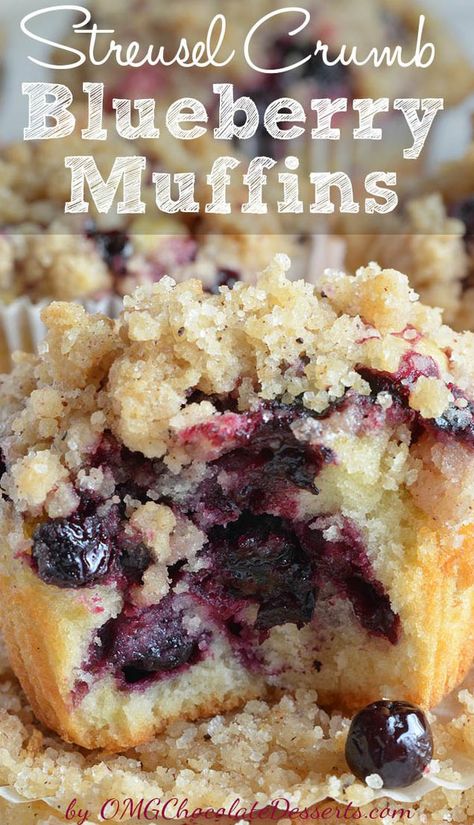 Blueberry Muffins With Streusel Crumb Topping Recipe Keeper, Streusel Muffins, Favorite Breakfast Recipes, Low Carb Muffins, Muffin Streusel, Torte Cupcake, Homemade Muffins, Breakfast Idea, Blueberry Recipes