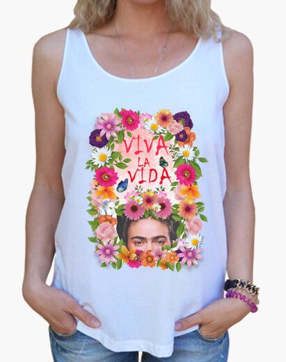 Tank Tops, Mens Tops, Floral, Women's Top, Dresses, Frida Kahlo