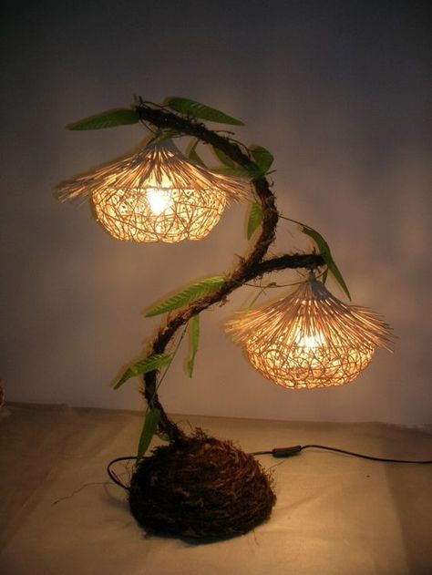 Creative lamp, lamp design, unique lamp, decorating lamp Diy Lampe, Projects Design, Lamp Ideas, Creative Lamps, Flower Lamp, Lighting Pendant, Lampe Decoration, Cool Lamps, Kraf Diy