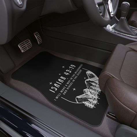 Christian Car Floor Mats Christian Gifts for Her Bible Verse Mat Trendy Christian Bible Verse Car Accessories Godly Gifts Jesus Apparel Gift - Etsy Christian Car Accessories, Jesus Apparel, Rivers In The Desert, Christian Bible Verses, Christian Bible, Car Mats, Car Floor Mats, Christian Gifts, Natural Disasters