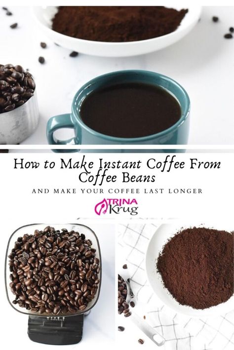 Ground Coffee Recipes, Instant Coffee Recipes, Smoothie Popsicles, Deserts Easy, Kitchen Staples, Coffee Substitute, Coffee Ingredients, Fresh Coffee Beans, Instant Tea