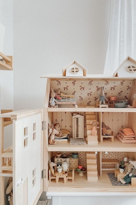 How dreamy is this dollshouse by @mikaedmundson 🤍✨ Filled to the brim with our beautiful Maileg - An award winning Danish design brand established in 1999. Maileg designs are amusing and playful with whimsical touches of old fashioned Scandinavian and French looks! x