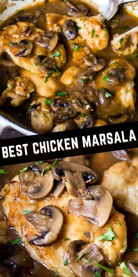 Chicken And Mushroom Marsala, Chicken Marseille Recipe, Turkey Marsala Recipes, Chicken Marsala With Sherry Wine, Chicken Marsella Recipes, Chicken Lombardy Recipes Marsala Wine, Chicken Wine Mushroom Recipes, Pioneer Woman Chicken Marsala, Chicken Marsala Recipes Best