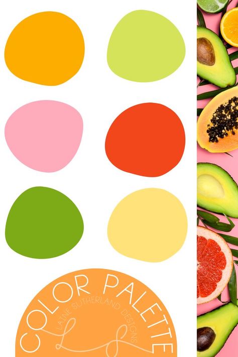 Fruit Color Pallete, Fruity Colour Palette, Tropical Fruit Color Palette, Fruit Colour Palette, Papaya Color Palette, Tropical Color Palette Colour Schemes, Healthy Colour Palette, Tropical Colour Palette, Oasis Color Palette