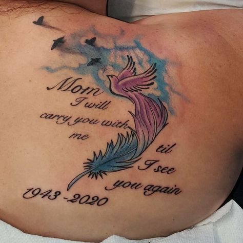 In Remembrance Of Mom Tattoos, In Memory Of Tattoo Ideas, In Loving Memory Tattoos Mom, Memorial Tattoo Husband, Mom Memorial Tattoo Ideas For Daughter, Mom Remembrance Tattoos, Tattoos In Memory Of Mom, Mom Tattoo Quotes, Mom Tattoos For Guys