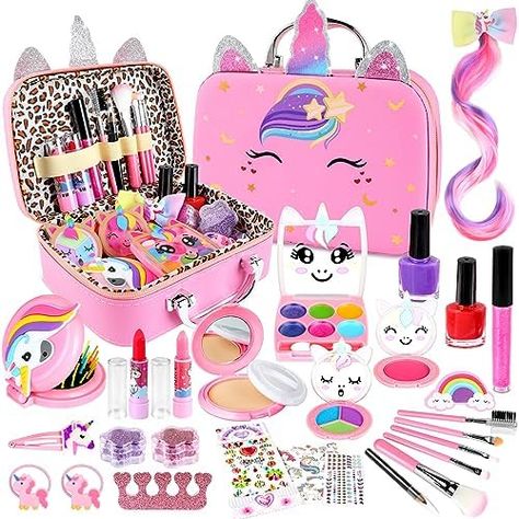 Kids Makeup Kit, Makeup Kit For Kids, Kids Toys For Boys, Unicorn Bag, Hello Kitty Rooms, Toothpaste Squeezer, Unicorn Makeup, Princess Toys, Moose Toys