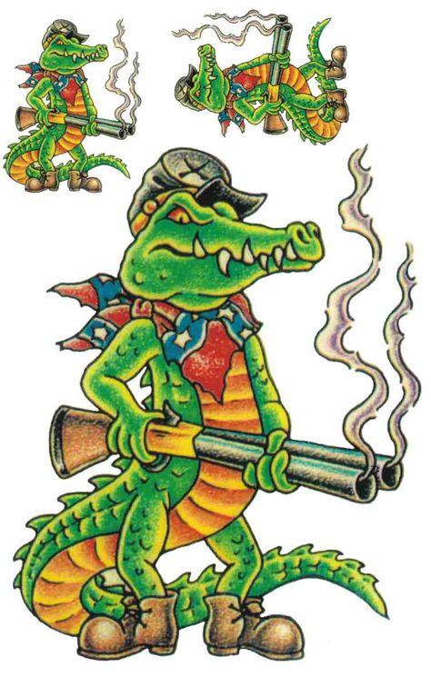 Pirate Tattoo Sketch, Good Tattoo Ideas, Alligator Wallpaper, Alligator Image, Alligator Tattoo, Crocodile Tattoo, Tattoo Animals, Good Tattoo, Alligators Art