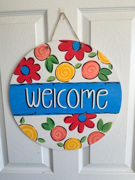 Welcome Home Crafts, Colorful Room Decor, Painted Wooden Signs, Boho Painting, Cute Diy Room Decor, Art Decor Diy, Diy Wall Art Decor, Simple Canvas Paintings, Diy Crafts For Kids Easy