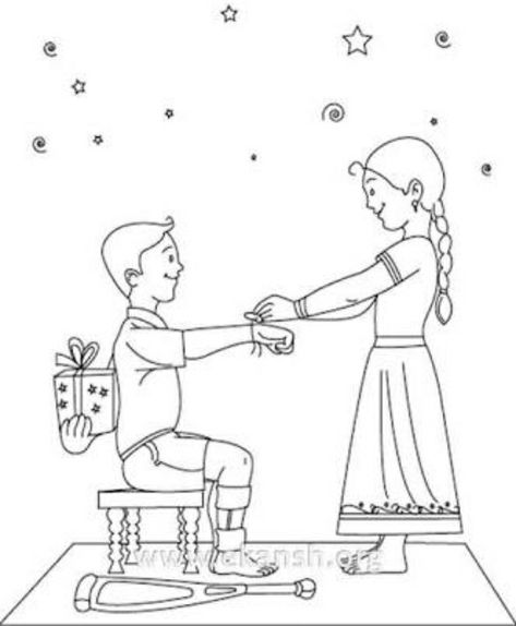 Raksha Bandhan Drawing Ideas, Rakshabandhan Drawing, Rakhi Drawing, Raksha Bandhan Drawing, Rakhi Images, Happy Raksha Bandhan Images, Preschool Creative Art, Raksha Bandhan Images, Independence Day Drawing