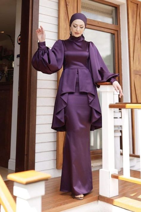 Dress Muslim Modern, Braidsmaid Dresses, Modest Dresses For Women, Simple Bridesmaid Dresses, Mode Kimono, Muslimah Dress, Islamic Dress, Dress Muslim, Mode Abaya