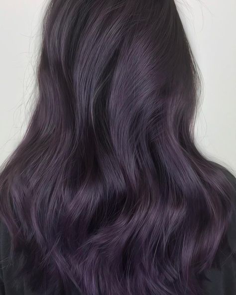 Ash Purple Hair, Dark Violet Hair, Balayage Ombre Hair, Dark Purple Hair, Dyed Hair Purple, Short Grunge Hair, Ash Hair Color, Violet Hair, Hair Color Cream