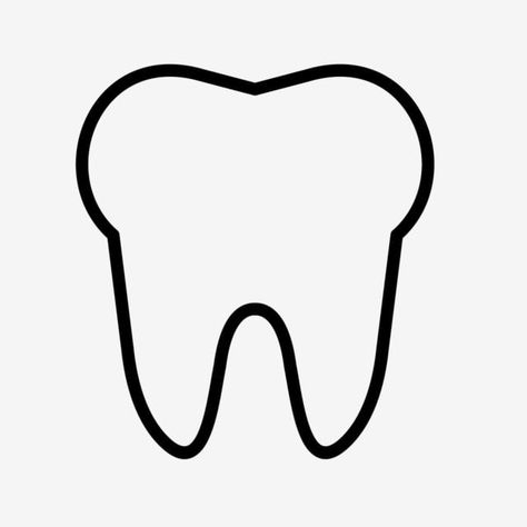 Montessori, Tooth Clip Art, Tooth Graphic, Tooth Drawing, Tooth Vector, Cricut Pictures, Tooth Clipart, Teeth Vector, Tooth Picture