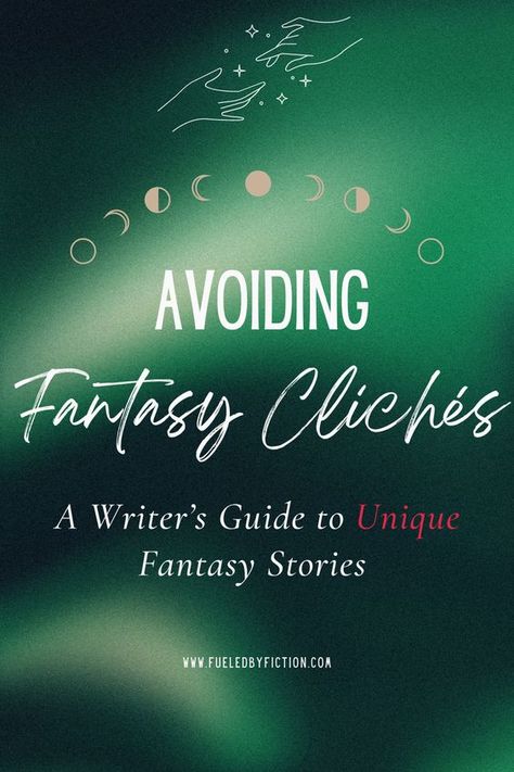 Are you a writer planning out a fantasy story, but even though you try to avoid fantasy clichés, you always come back to them? Are you searching for a way to change certain fantasy tropes to something a little more unique? Read this blog post to figure out how to avoid fantasy clichés in writing, and how you can change existing clichés to make them more unique. Follow me for more writing advice! Fantasy Cliches To Avoid, How To Write A Fantasy Book, Tropes Writing, Writing Fantasy Novel, Fantasy Tropes, Character Development Writing, Writing Genres, Fantasy Story Ideas, Fantasy Writing