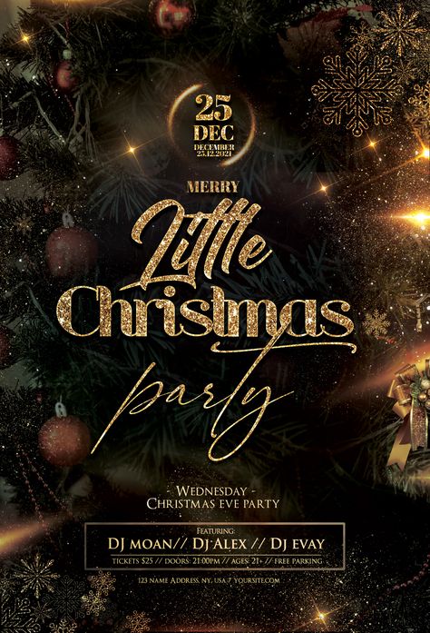 Christmas Event Poster Graphic Design, Christmas Party Flyer Template Free, Christmas Event Poster Design, Christmas Event Flyer, Christmas Flyer Template Free, New Year Design Poster, Xmas Poster Design, Christmas Event Poster, Christmas Poster Design Ideas