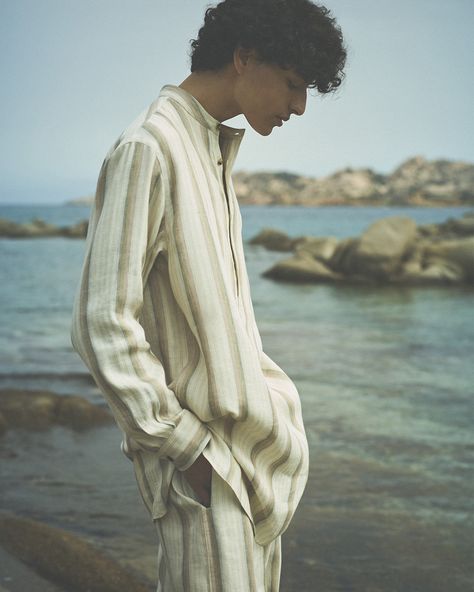 Beach Shoot Men, Storm Fashion, Riviera Chic, Beach Mood, Global Entry, Photoshoot Beach, Resort 2024, Shirt Company, Mens Fashion Simple