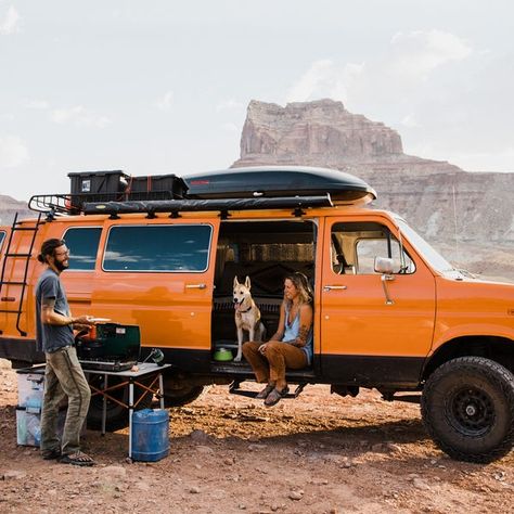 Camp Stove, Thai Recipe, Ford E350, Utah Adventures, Sprinter Camper, 4x4 Van, Living On The Road, Ford Van, Travel Van