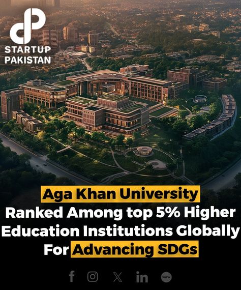 Aga Khan University (AKU) has achieved a prestigious rank among the top 5% of global higher education institutions for advancing SDG 3 'Good Health and Well-Being', according to Times Higher Education (THE) 2024 Impact Rankings.   Ranked 55th out of 1,498 institutions worldwide, AKU excels in research, education, and health services, particularly in SDG-focused areas.   #AgaKhanUniversity Aga Khan, Health Services, Higher Education, Start Up, Pakistan, University, Education, Health