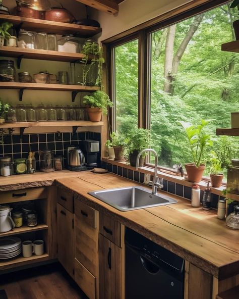 Tiny Villa, Upstate House, Dirty Kitchen Design, Sunset House, Country Kitchen Ideas, Apartment Things, Kitchen Planning, Recycled House, Tiny House Company