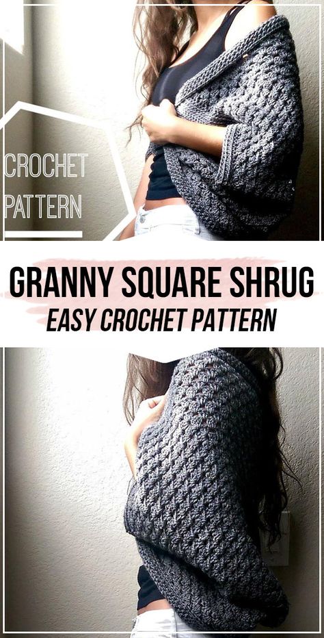 crochet Granny Square Shrug pattern #Cardigan&Shrug&sweater #crochet #crochetpattern via @shareapattern.com Free Crochet Shrug Patterns, Granny Square Shrug, Crochet D, Cardigan Shrug, Crochet Shrug Pattern, Shrug Pattern, Pattern Cardigan, Crochet Shrug, Shrug Cardigan