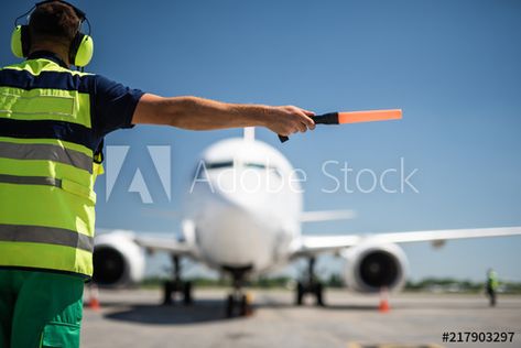 Airport Worker, Back View, Adobe Stock, Aircraft, Stock Photos