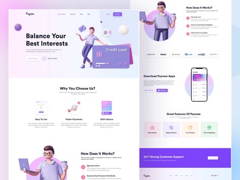 Learning Website Design, Landing Page Ui Design, Landing Page Ui, Web Design Websites, Website Design Inspiration Layout, Landing Page Inspiration, App Design Layout, Website Landing Page, App Landing Page