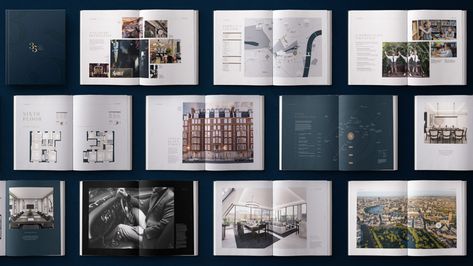 Property Branding, Property Brochures, Brochure Design Layout, Marketing Brochure, Portfolio Book, Catalog Design, Book Layout, Property Marketing, Project Photo