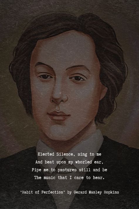 ‘Habit of Perfection’ by Gerard Manley Hopkins is a deeply spiritual poem that explores the tension between human imperfection and the pursuit of divine perfection. The poem is a meditation on the human condition and the longing for spiritual fulfillment.   Excited to learn more poems from Gerard Manley Hopkins? Follow us and visit our website.  #author #GerardManleyHopkins #poems #analysis #poemanalysis #writer #literature #poetry #poetic Human Imperfection, Spiritual Fulfillment, Poetry Teatime, Gerard Manley Hopkins, Spiritual Poems, Poem Analysis, Poetry Analysis, Poet Quotes, Literature Poetry