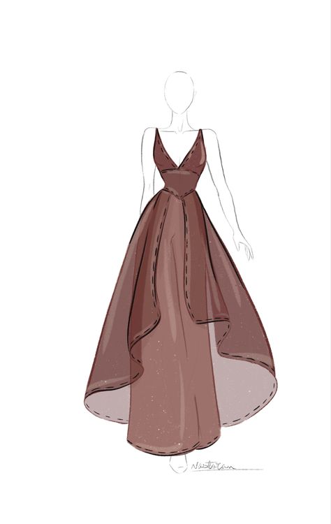 Folds In Dresses Drawing, Fashion Design Sketches Men, Jumpsuit Illustration, Dress Design For Women, Draw Dress, Bride Fashion Illustration, Fall Fashion Ideas, Silk Dress Design, Raw Silk Dress