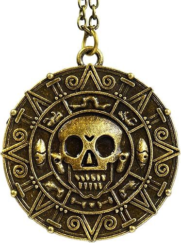 This Pirates of the Caribbean Aztec coin necklace is perfect for a pirate costume or everyday wear! 
Click the link to buy now or find out more.
#ad #pirate #coin #aztec #medallion #skull #charm #necklace #potc #bronze #gold #halloween #fancydress #costume #outfit #renfaire #cottagecore #witch #medieval #renaissance #magic Aztec Coin, Caribbean Outfits, Pirates Gold, Pirate Coins, Pirate Tattoo, Fancy Necklace, Necklace Dress, Rose Gal, Gothic Aesthetic