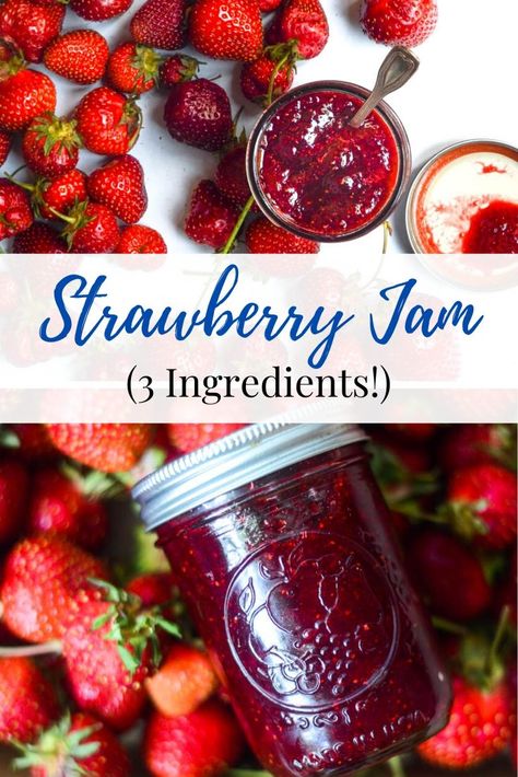 How To Make Strawberry Jam Easy, Strawberry Jam Recipe Canning No Pectin, Small Batch Strawberry Jalapeno Jam, Strawberry Jam Small Batch, Strawberry Jam With Pectin, Small Batch Strawberry Jam, Strawberry Jam Recipe Without Pectin, Strawberry Jam Without Pectin, Baby Jam