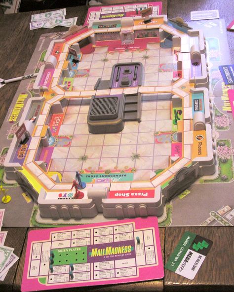 Mall Madness, the shopping themed board game by Milton Bradley, was released in 1988. This electronic version (shown here) was sold starting in 1989. Mall Madness, Dream Phone, Board Game Night, Back In My Day, Vintage Board Games, 80s Nostalgia, Milton Bradley, Kids Growing Up, 90s Childhood