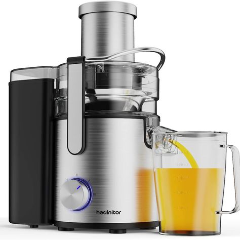 1000W 3-SPEED LED Centrifugal Juicer Machines Vegetable and Fruit, Healnitor Juice Extractor with 3.5" Big Wide Chute, Easy Clean, BPA-Free, High Juice...