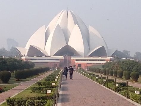 Lotus temple - Picture of Bahai Lotus Temple, New Delhi - TripAdvisor Delhi City, Lotus Temple, Temple India, Canadian Travel, Chiang Rai, Hampi, The Tourist, Chongqing, Lhasa