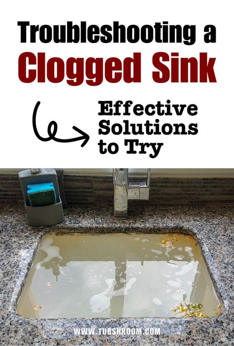 Sink Drain Not Working? Try These to Unclog It Part 1	Troubleshooting a Clogged Sink: Effective Solutions to Try How To Unclog Sink, Unclog Bathroom Sink, Unclog Kitchen Sink, Unclog Sink Drain, Unclog Sink, Drain Clog, Bathroom Sink Drain, Plumbing Tools, Sink Drain