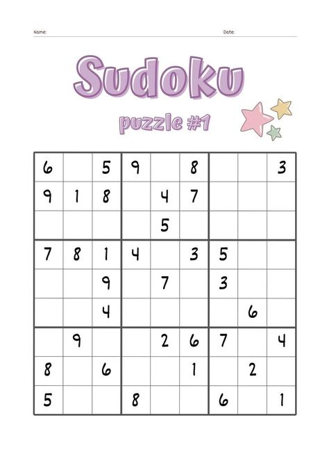 Sudoku Puzzle Worksheet Set - immediate obtain - youngsters studying actions toddlers studying actions - sudoku video games for teenagers - straightforward sudoku Easy Sudoku Printable, Sudoku Easy, Activities Sheets, Sudoku Printable, Sudoku For Kids, Puzzle Worksheet, Kids Math, Dont Forget To Smile, Sudoku Puzzles