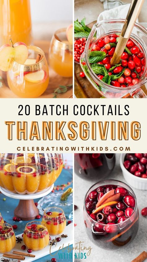 Get ready to give thanks and clink glasses! Our batch cocktail for Thanksgiving recipes are perfect for your feast. Mix, pour, and celebrate! Virgin Thanksgiving Cocktails, Thanking Cocktail, Thanksgiving Punch Vodka Cocktail, Delicious Drinks Alcohol, Thanksgiving Cocktails And Mocktails, Thanksgiving Recipes Cocktails, Thanksgiving Drink Table, Thanksgiving Boozy Drinks, Friendsgiving Shot Ideas