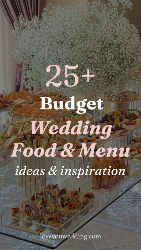 25+ Creative & Cheap Wedding Food Ideas. Planning a wedding and need cheap food ideas that don’t break the bank? We’re here to help! Whether you're thinking about a buffet, Mexican, Indian, BBQ, or more, we have the best budget wedding food and menu suggestions. These affordable wedding reception food ideas and DIY options will keep your guests happy without stretching your budget. Budget Wedding Food, Cheap Wedding Food Ideas, Cheap Wedding Food, Food Ideas On A Budget, Wedding Reception Food Ideas, Reception Food Ideas, Cheap Wedding Reception, Wedding Food Ideas, Buffet Wedding Reception