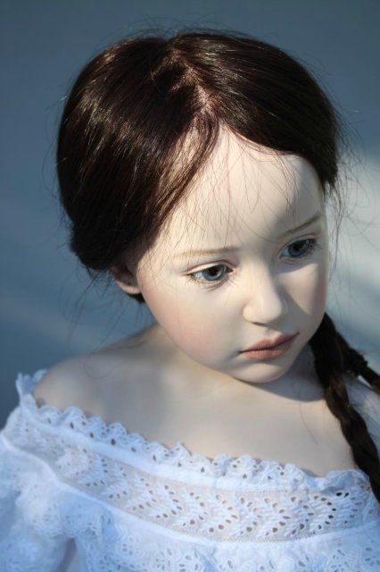 Jeanne Gross. Full of love and warmth authenticity works... Nun Doll, Reborn Toddler Dolls, Sculpted Doll, Cloth Dolls Handmade, Reborn Toddler, Toddler Dolls, Doll Painting, Artist Doll, Pretty Dolls