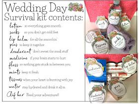 Wedding Day Survival Kit, Groom Survival Kits, Bride Kit, Bride Survival Kit, Wedding Survival Kits, Bridal Survival Kit, Travel Sewing Kit, Clif Bars, Travel Sewing